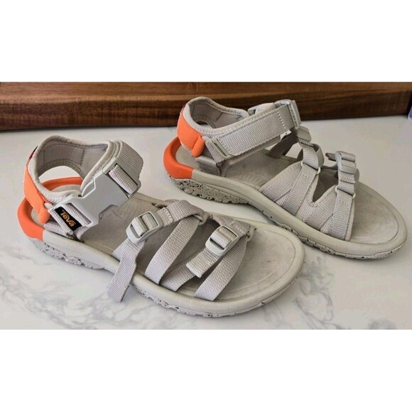 TEVA X Herschel Men Hurricane XLT2 ALP GREY /ORANGE SANDAL Size 9 - Picture 2 of 8
